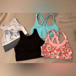 🍋 FOUR Lululemon Sports Bras~Size 8🍋